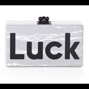 Edie Parker “LUCK” Clutch